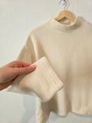 Madewell Ribbed Mockneck Top (S)
