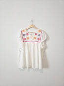NEW Hayden Floral Embroidered Top (1X)