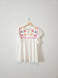 NEW Hayden Floral Embroidered Top (1X)