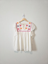 NEW Hayden Floral Embroidered Top (1X)