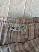 Vintage Neutral Gingham Midi Skirt (12)