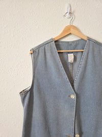 Light Wash Denim Vest (2X)