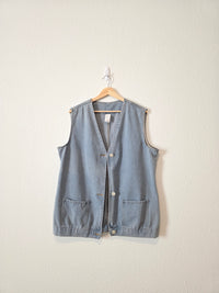 Light Wash Denim Vest (2X)