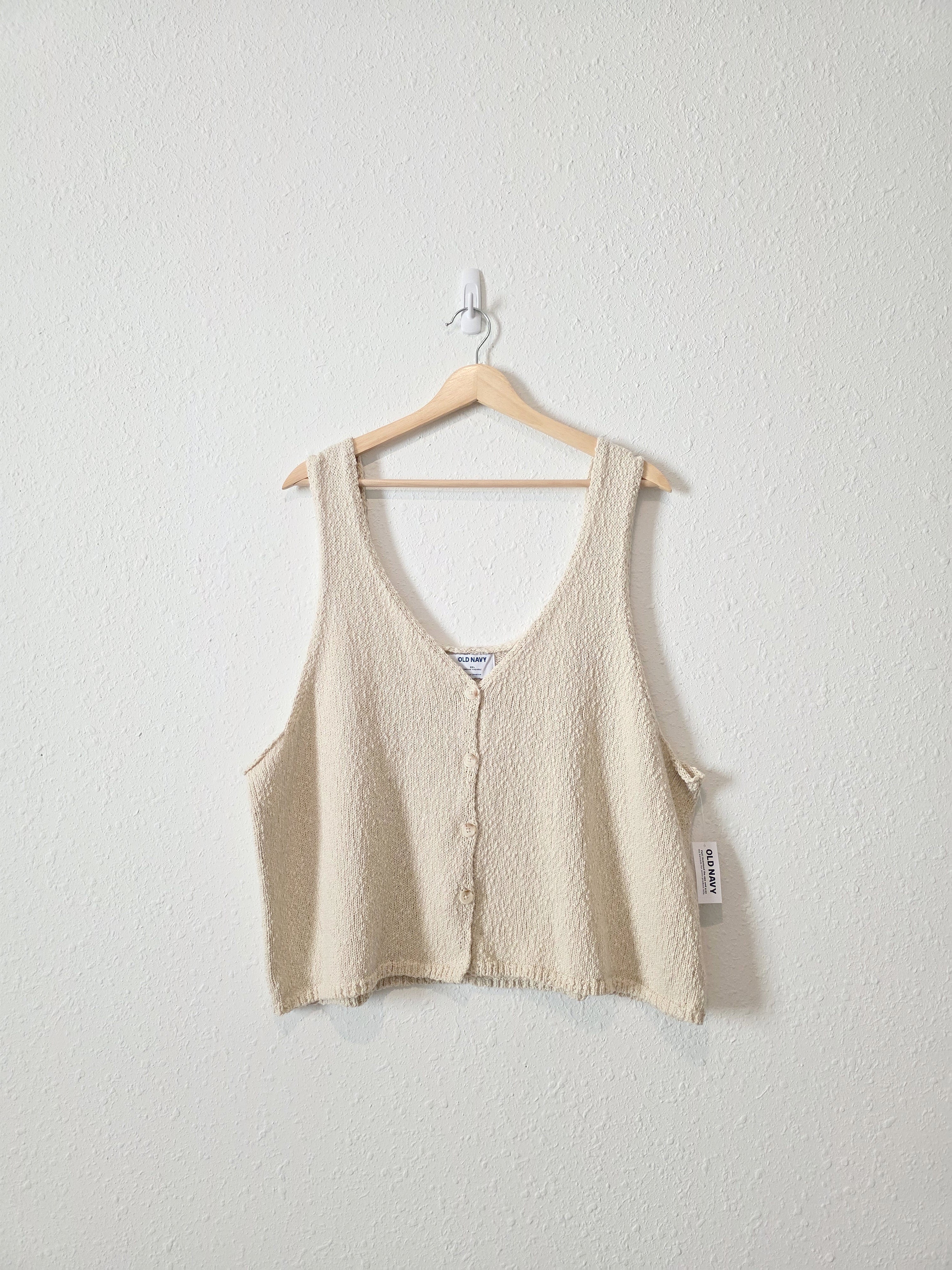 NEW Textured Cotton Knit Tank (XXL)