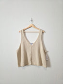 NEW Textured Cotton Knit Tank (XXL)