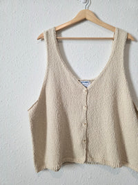 NEW Textured Cotton Knit Tank (XXL)