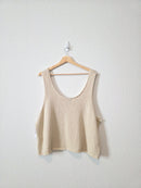 NEW Textured Cotton Knit Tank (XXL)