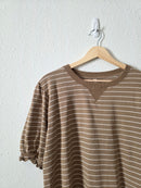 Wishlist Brown Striped Tee (L)