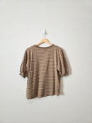 Wishlist Brown Striped Tee (L)