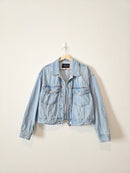 Light Wash Oversized Denim Jacket (M)
