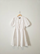J.Crew White Puff Sleeve Dress (LP)