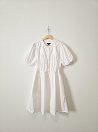 J.Crew White Puff Sleeve Dress (LP)