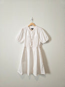 J.Crew White Puff Sleeve Dress (LP)