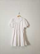 J.Crew White Puff Sleeve Dress (LP)