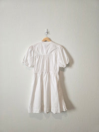 J.Crew White Puff Sleeve Dress (LP)