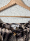 Hayden Gingham Puff Sleeve Blouse (S)