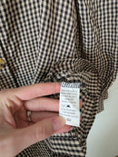 Hayden Gingham Puff Sleeve Blouse (S)