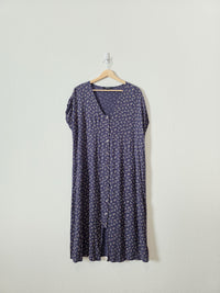Madewell Navy Floral Midi Dress (L)