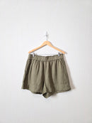Lou & Grey Olive Linen Shorts (L)