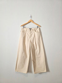 Ecru Wide Leg Jeans (28/6)