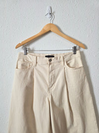 Ecru Wide Leg Jeans (28/6)