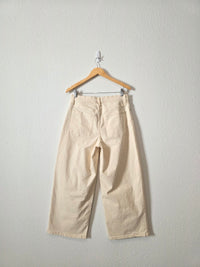 Ecru Wide Leg Jeans (28/6)