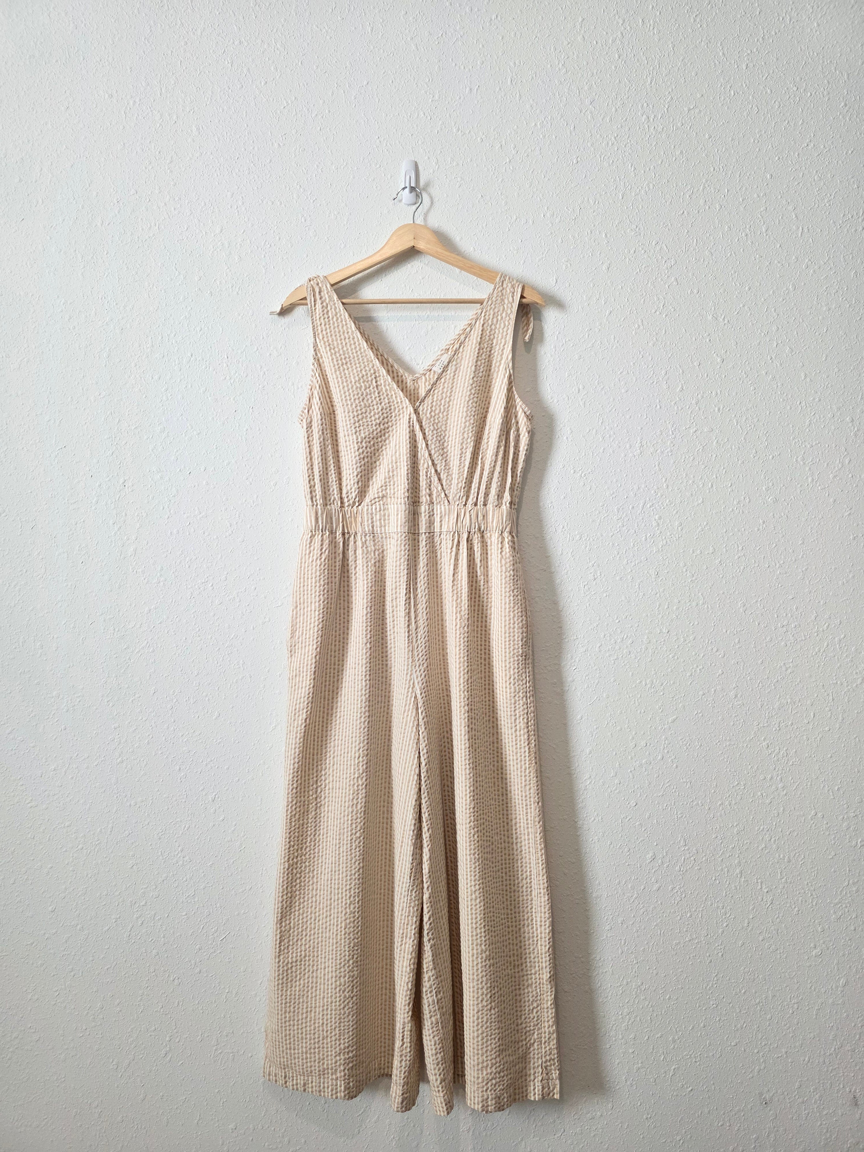Striped Wide Leg Jumpsuit (M)