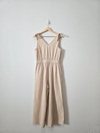 Striped Wide Leg Jumpsuit (M)