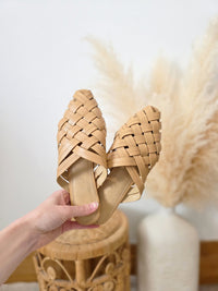 Splendid Woven Leather Mules (5.5)