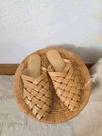 Splendid Woven Leather Mules (5.5)