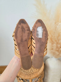 Splendid Woven Leather Mules (5.5)