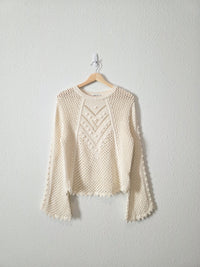 Another Love Cotton Crochet Top (M)