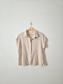 Grade & Gather Cotton Linen Button Up (M)