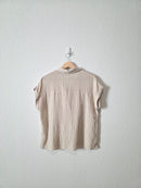 Grade & Gather Cotton Linen Button Up (M)