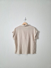 Grade & Gather Cotton Linen Button Up (M)