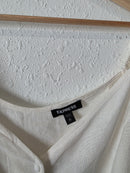 NEW Linen Blend Puff Sleeve Top (XL)