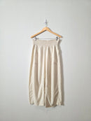 Anthropologie Linen Barrel Pants (M)