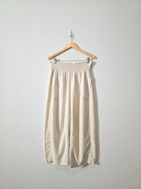 Anthropologie Linen Barrel Pants (M)