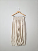Anthropologie Linen Barrel Pants (M)