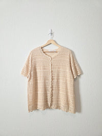 NEW Crochet Knit Top (1X)