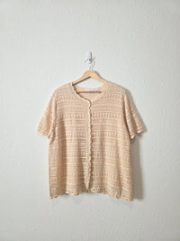 NEW Crochet Knit Top (1X)