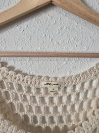 Crochet Knit Cotton Tank (XL)