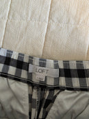 Loft Checkered Wide Leg Pants (M)