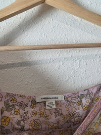 Colorful Floral Cotton Blouse (L)