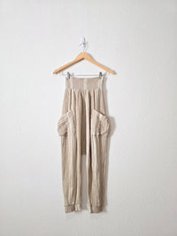 Free People Striped Baggy Pants (S)