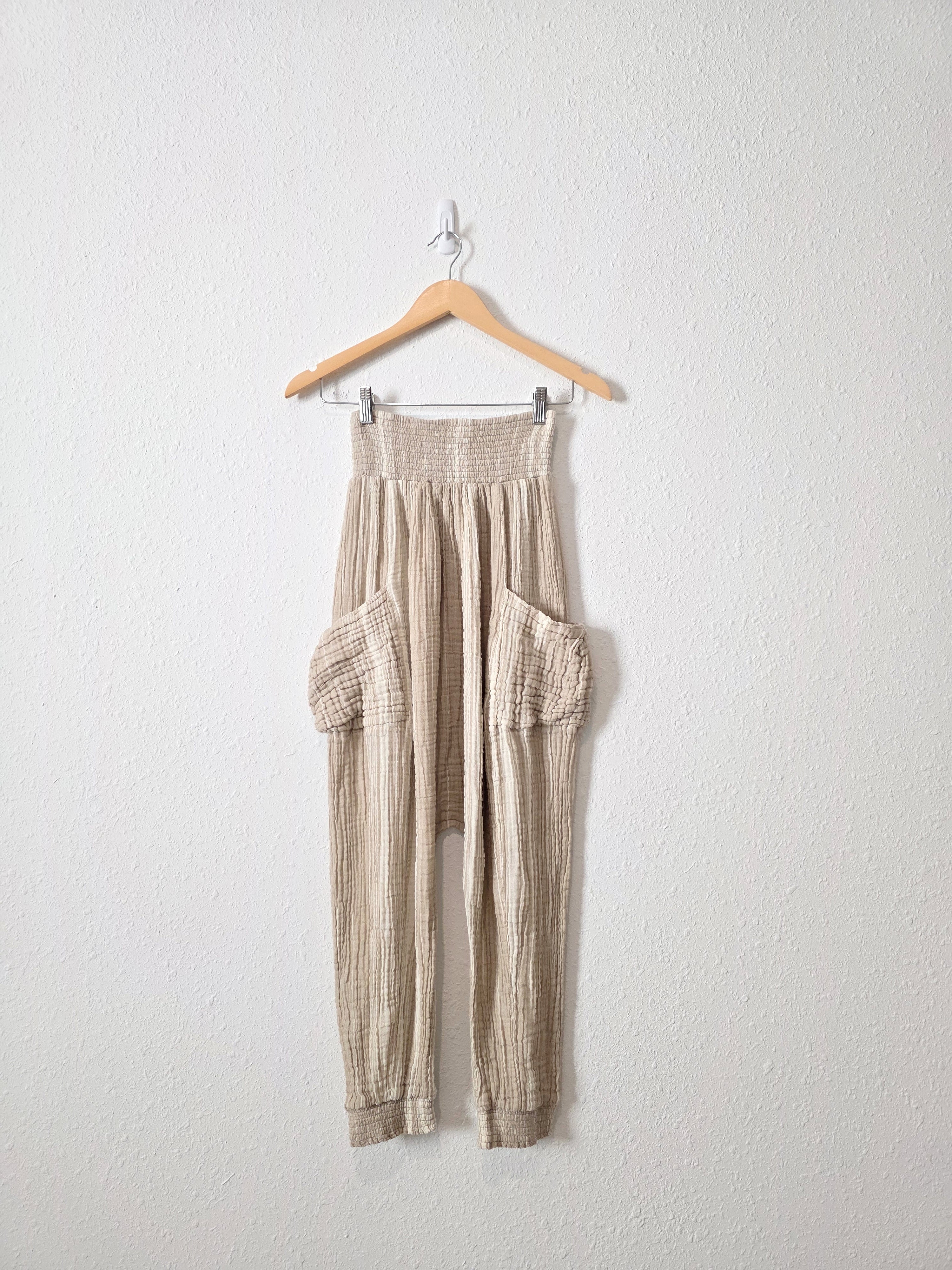 Free People Striped Baggy Pants (S)