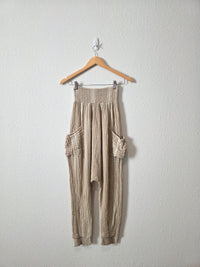 Free People Striped Baggy Pants (S)