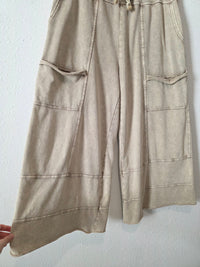 Easel Neutral Wide Leg Pants (1X)
