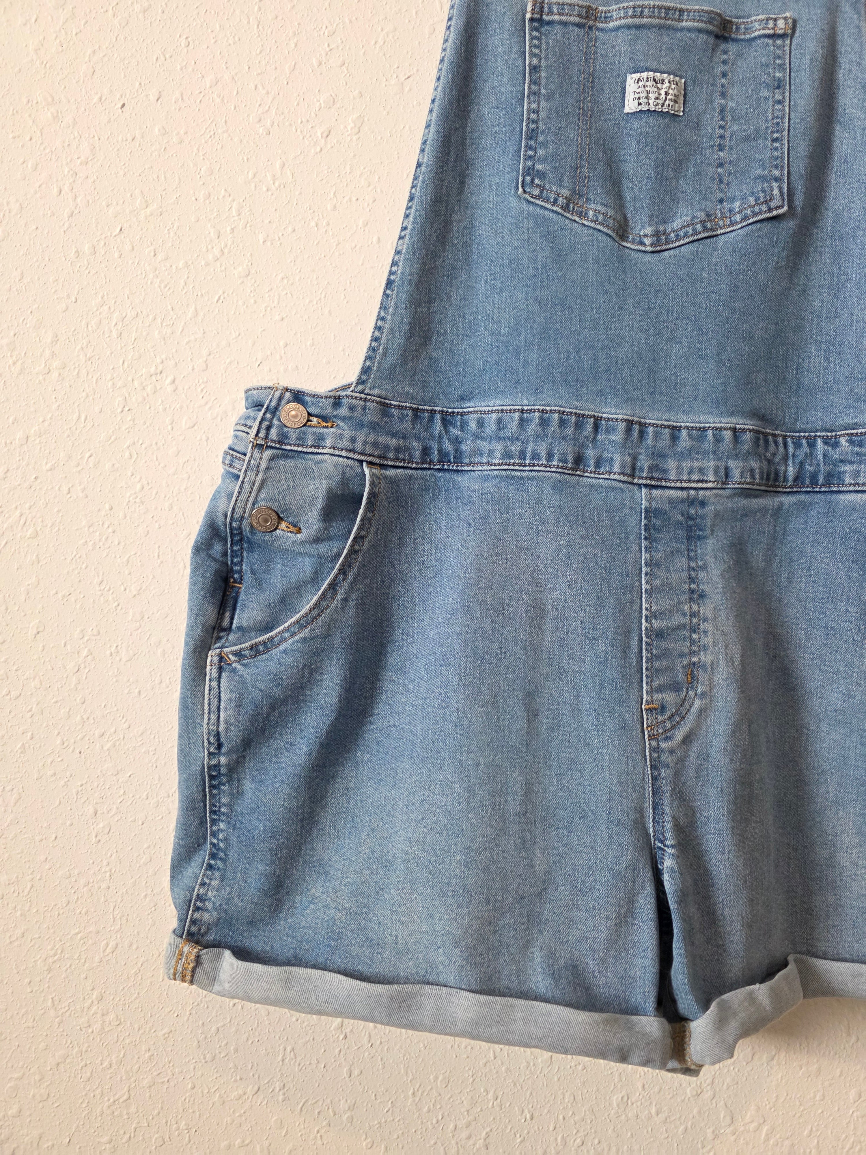 Levi's Denim Shortalls (22W)
