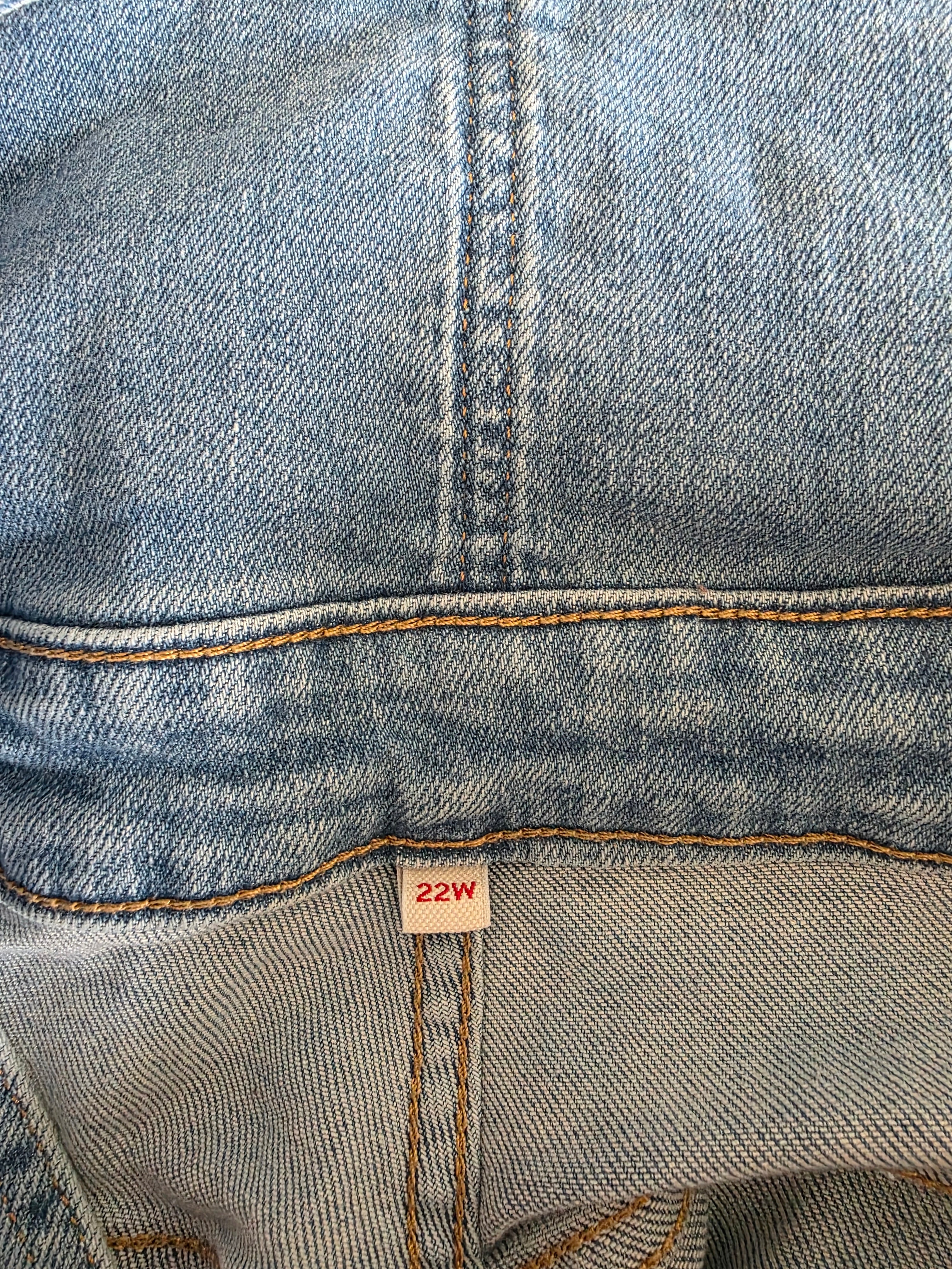 Levi's Denim Shortalls (22W)